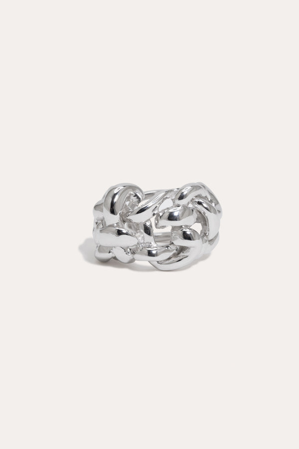 Manchette d'oreille tressée - Argent recyclé