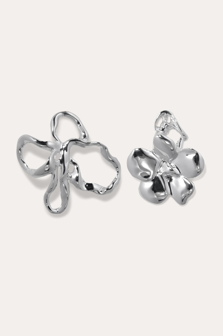 The Past Within The Present - Recycled Silver Earrings