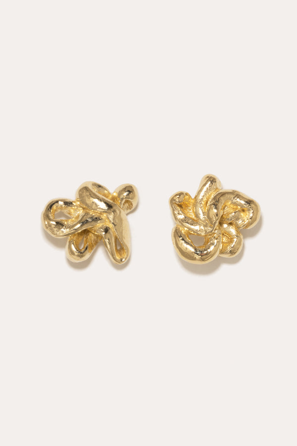 Boucles d'oreilles Swirls en Vermeil d'Or Recyclé