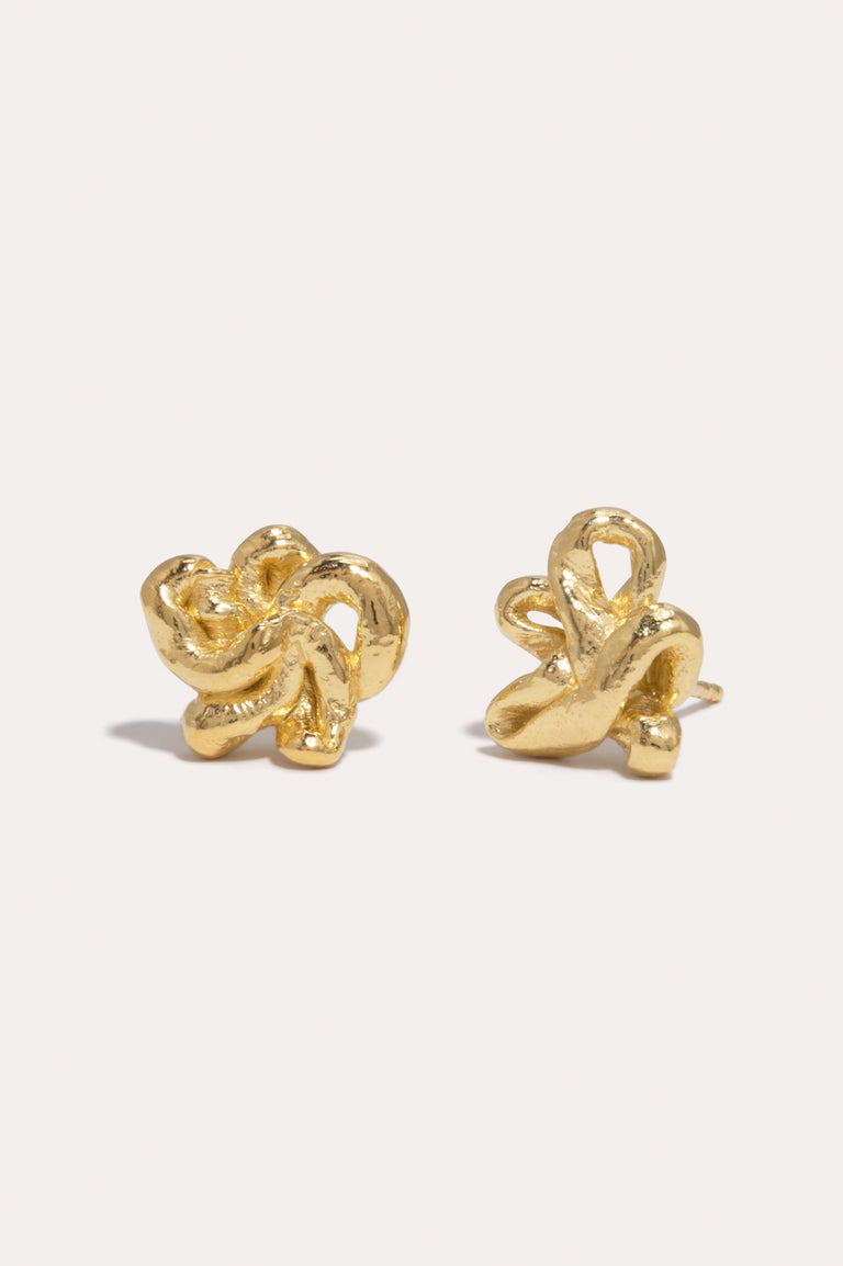 Swirls - Recycled Gold Vermeil Earrings