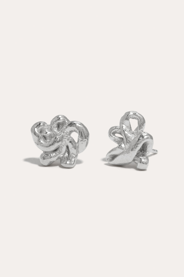 Swirls - Recycled Silver Earrings