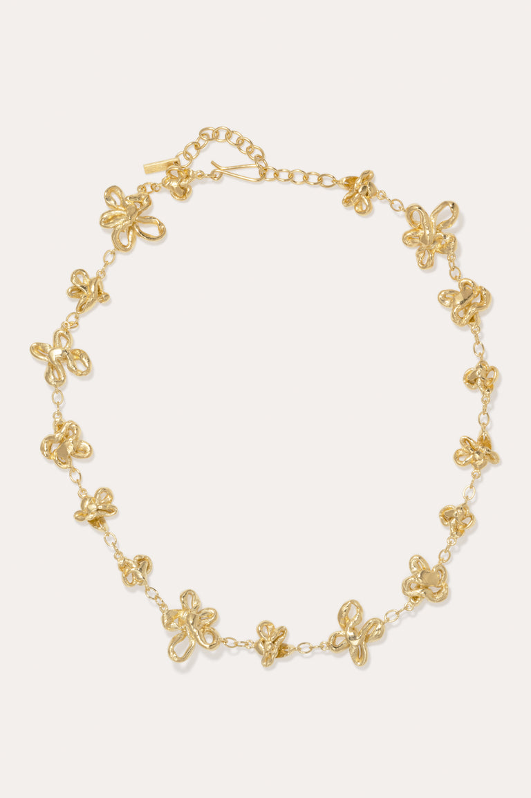 Le passé dans le présent - Collier plaqué or