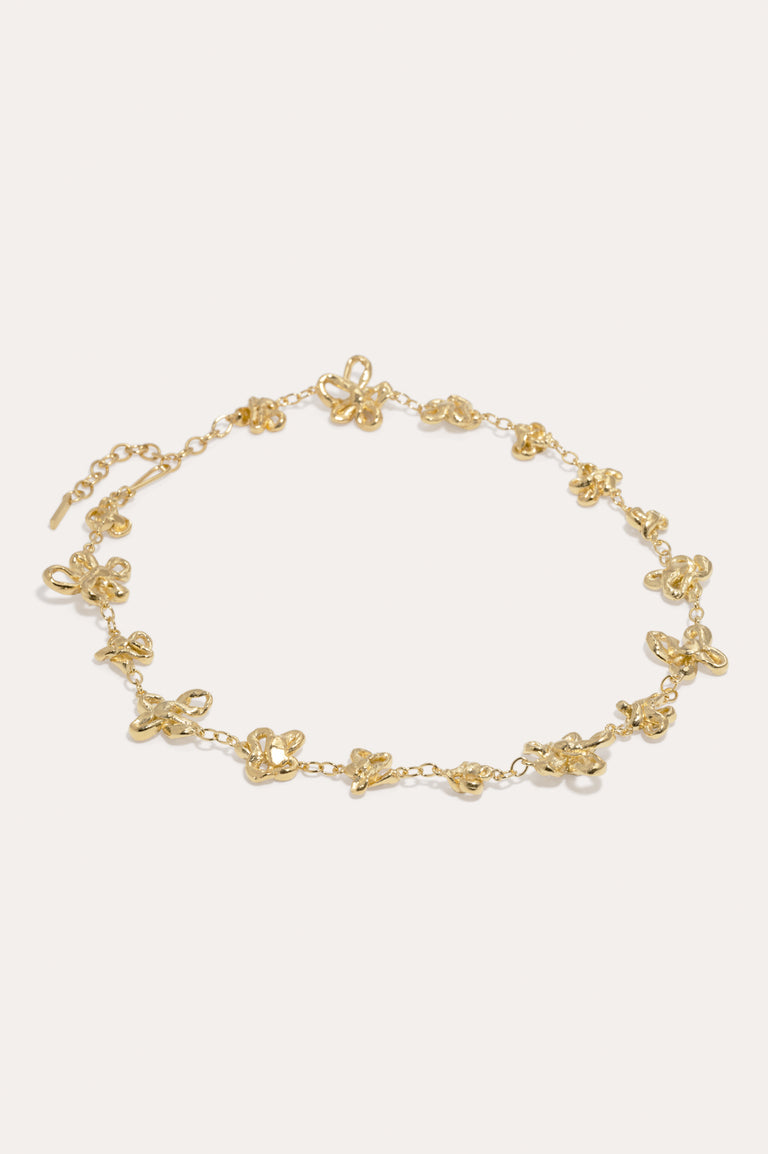 The Past Within The Present - Gold Plated Necklace