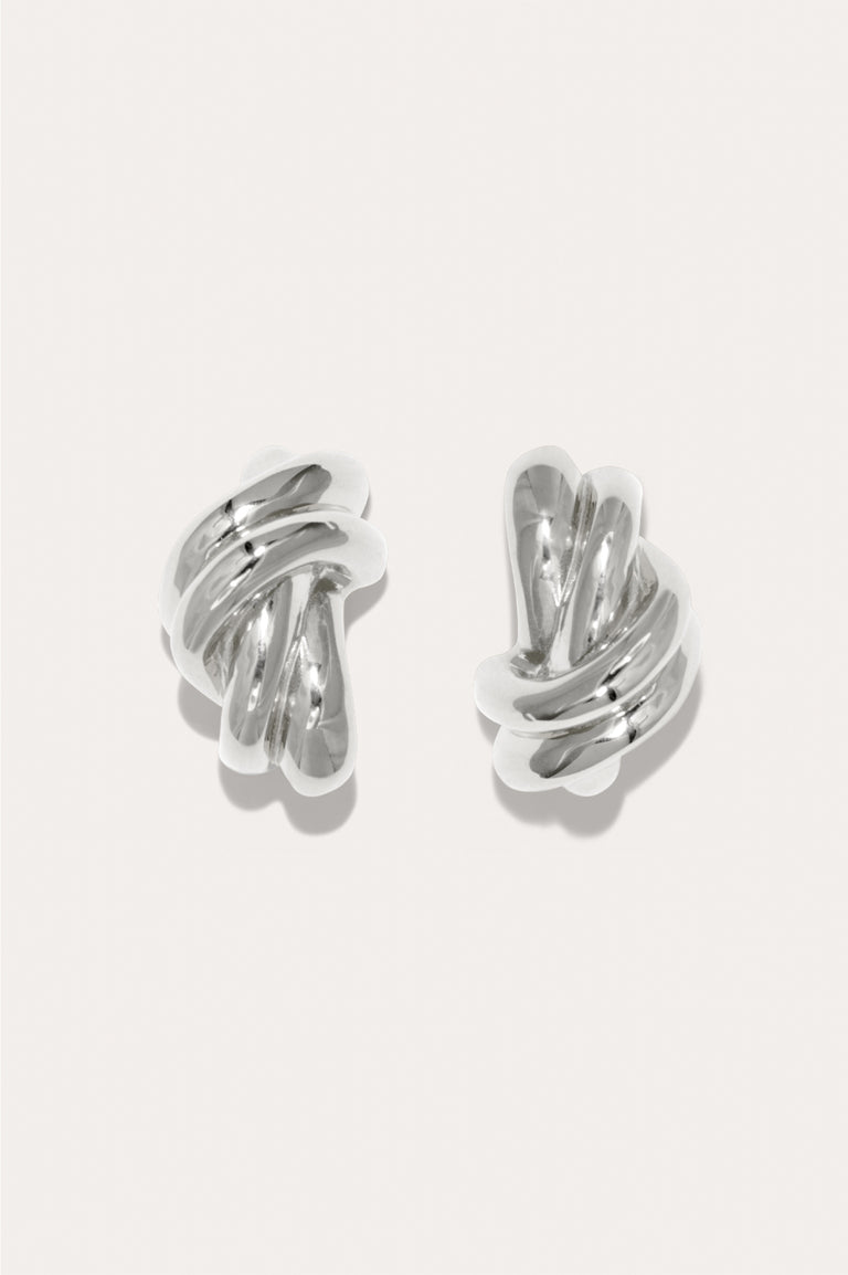 Kettle - Recycled Silver Earrings