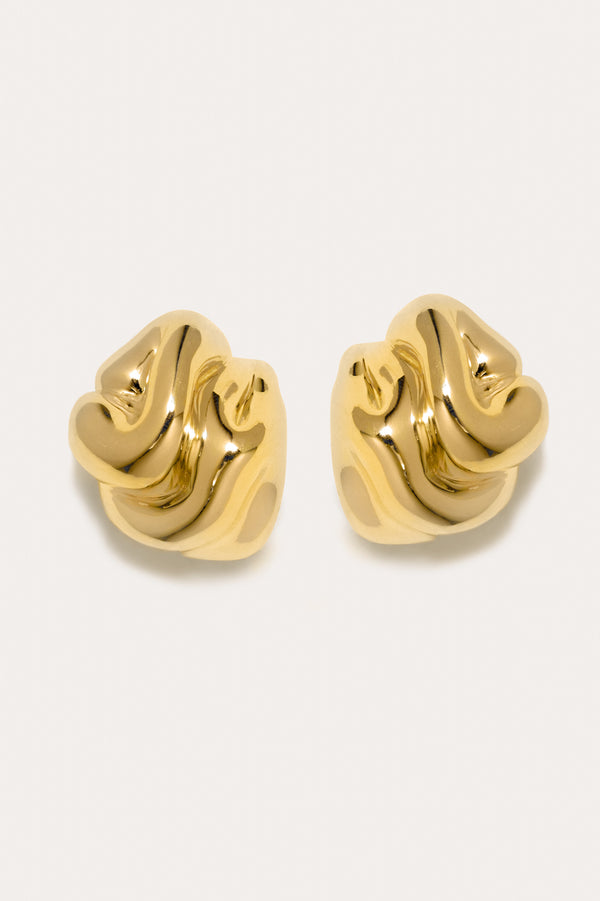 Knoll - Boucles d'oreilles en vermeil d'or recyclé