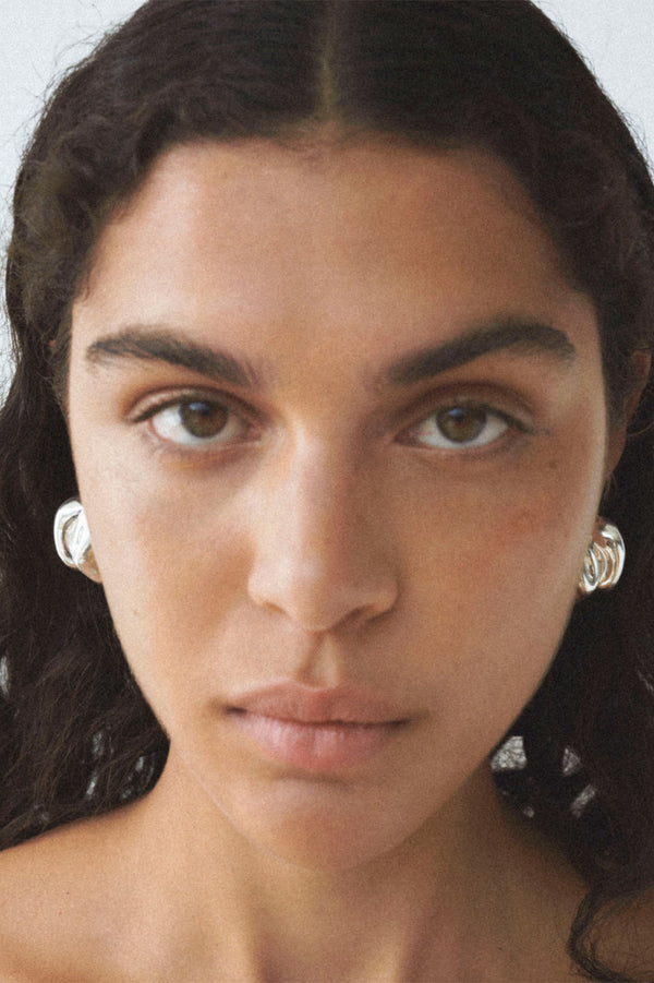 Knoll - Boucles d'oreilles en argent recyclé
