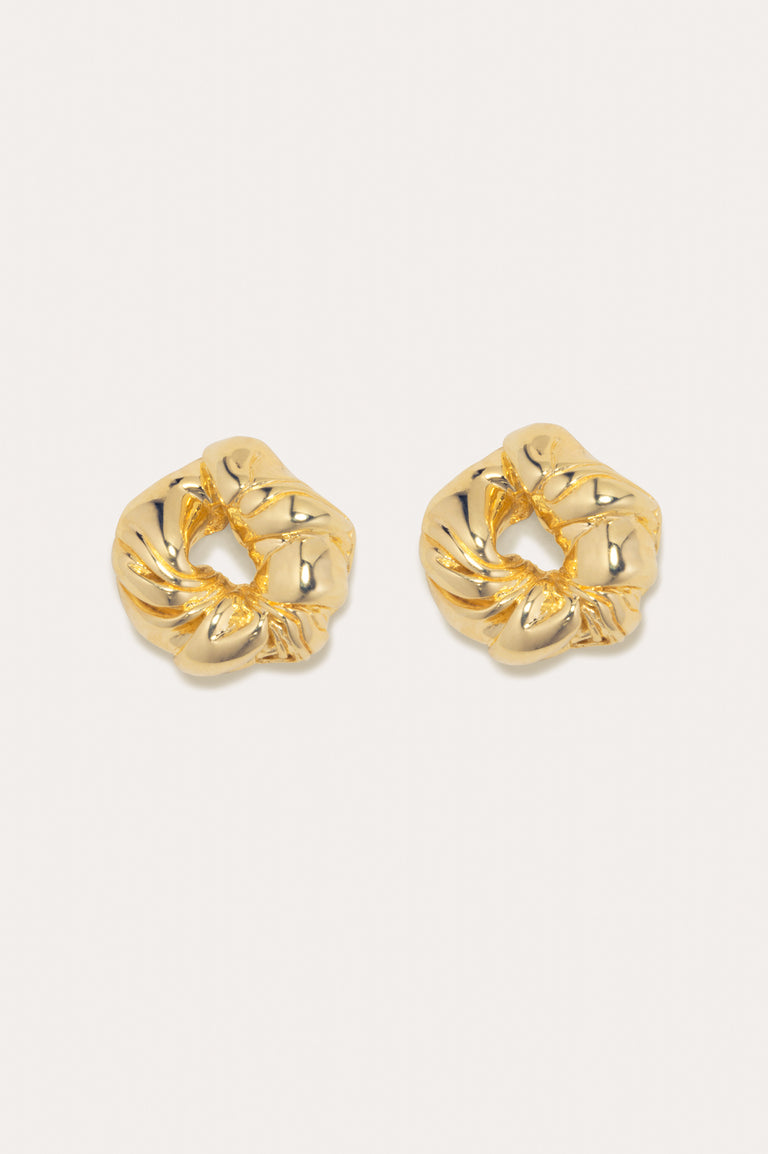 Things Find Their Place When They Fall Apart - Recycled Gold Vermeil Earrings