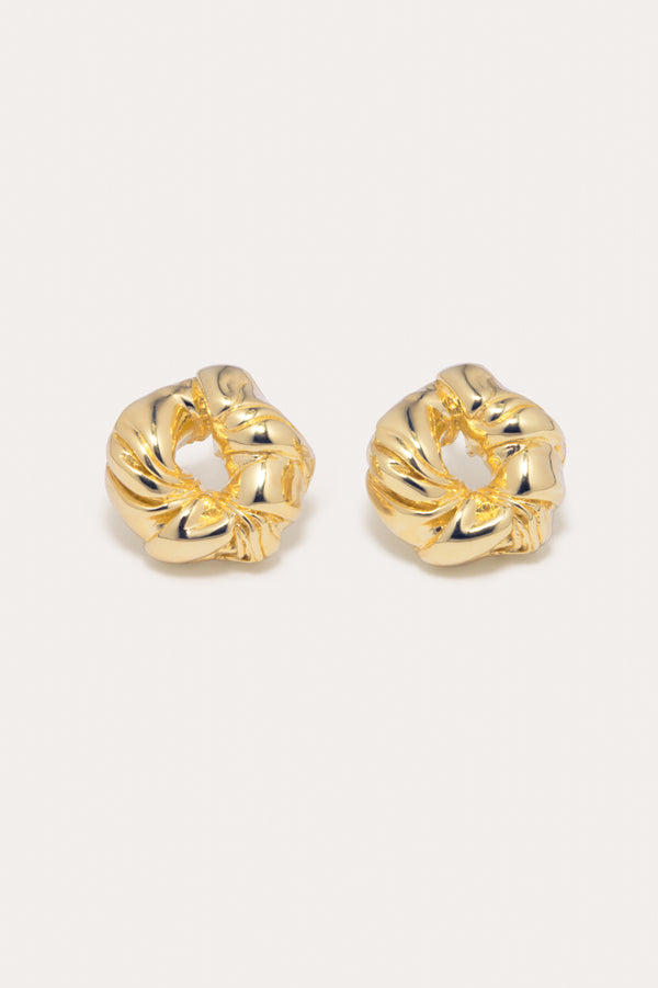 Les choses trouvent leur place quand elles tombent en morceaux - Boucles d'oreilles en Vermeil d'Or Recyclé