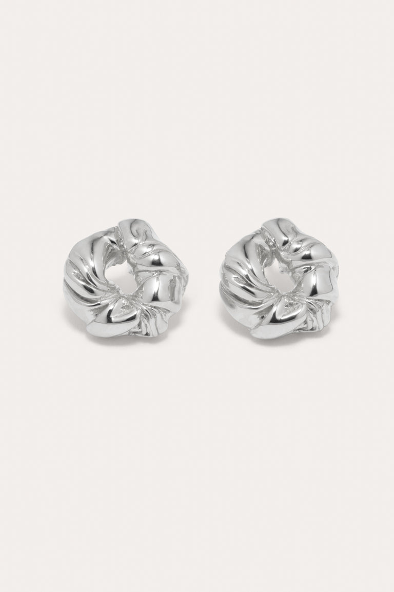 Things Find Their Place When They Fall Apart - Recycled Silver Earrings