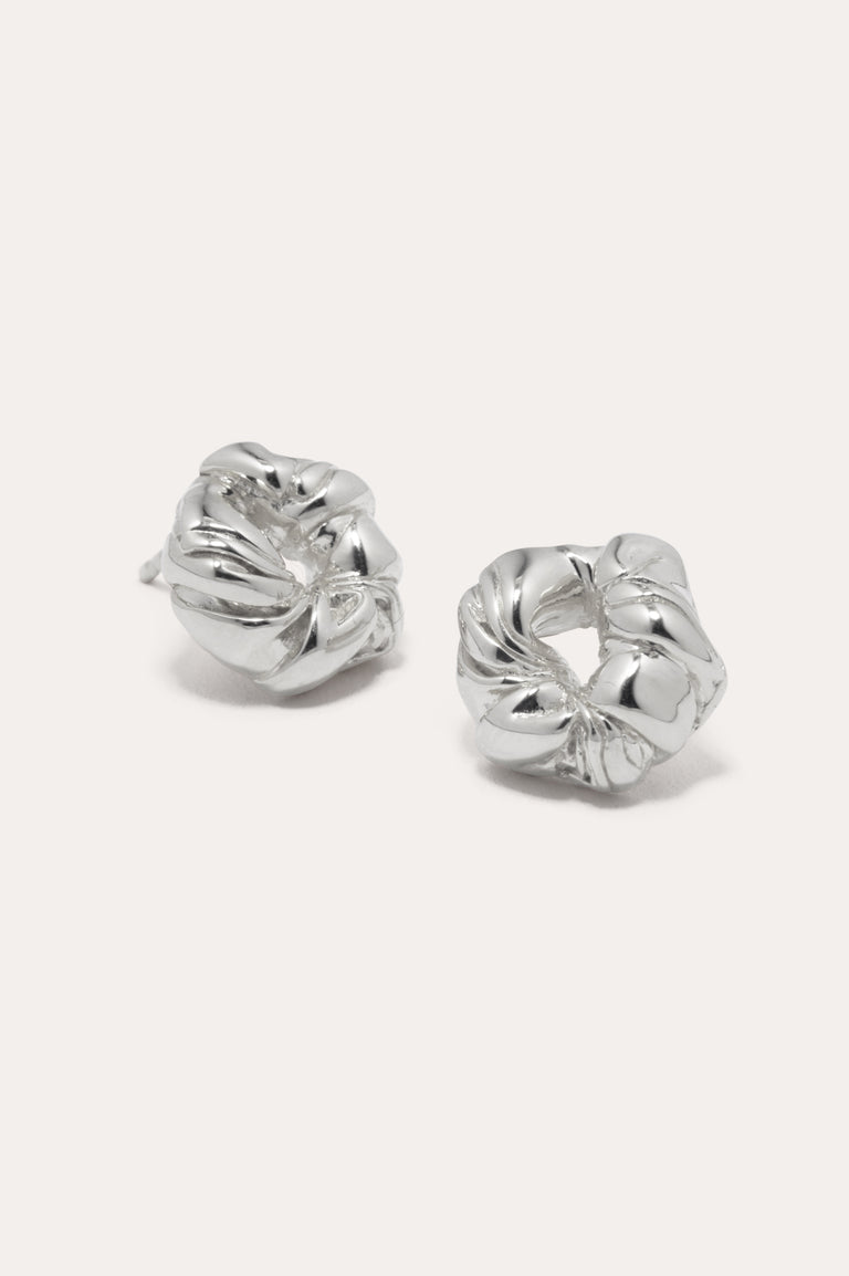 Things Find Their Place When They Fall Apart - Recycled Silver Earrings