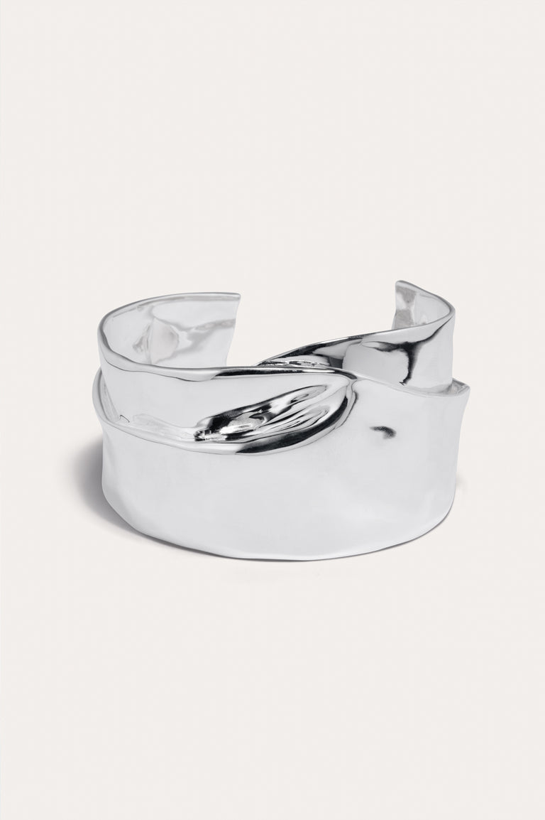 Soggy Envelope - Silver Plated Cuff