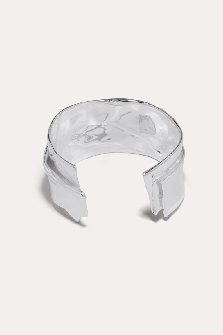 Soggy Envelope - Silver Plated Cuff