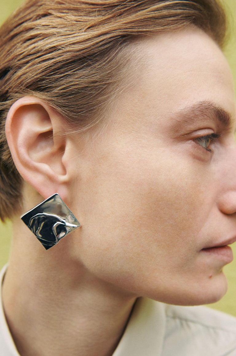 R2221 - Boucles d'oreilles en vermeil recyclé