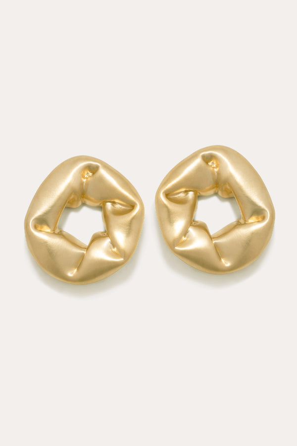 Chouchou surdimensionné – Boucles d'oreilles en vermeil recyclé