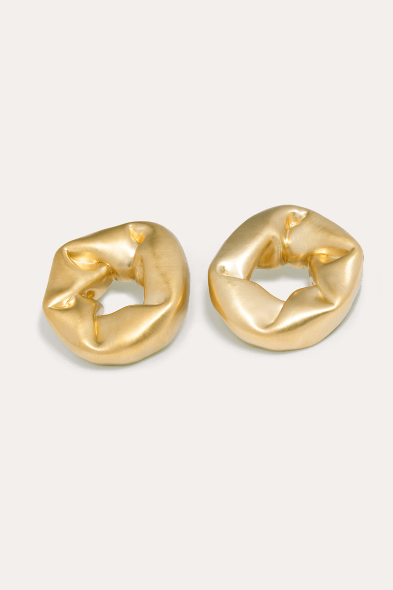 Chouchou surdimensionné – Boucles d'oreilles en vermeil recyclé