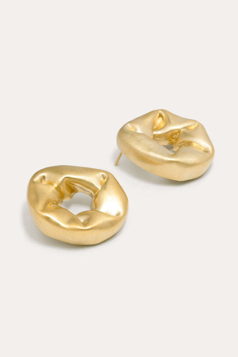 Chouchou surdimensionné – Boucles d'oreilles en vermeil recyclé