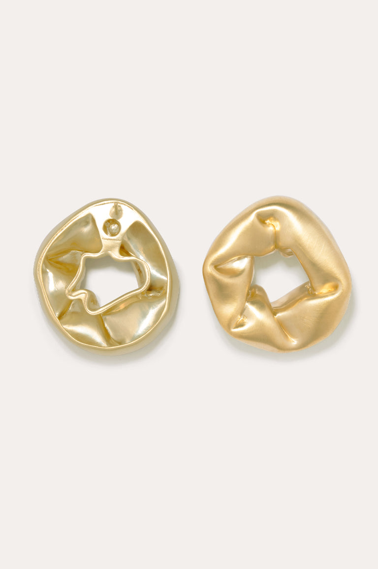 Chouchou surdimensionné – Boucles d'oreilles en vermeil recyclé