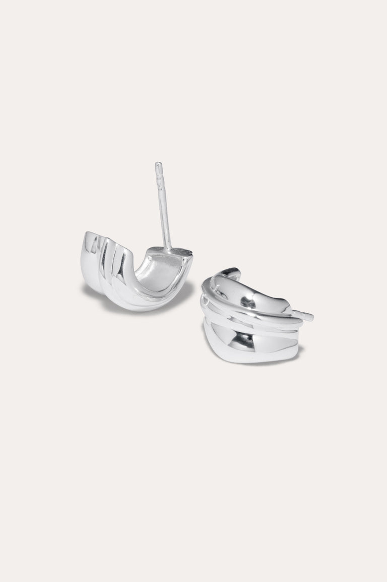 Rivage - Boucles d'oreilles en argent recyclé