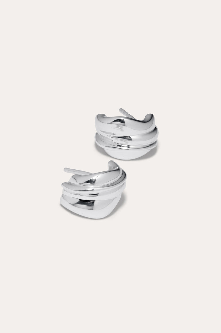 Rivage - Boucles d'oreilles en argent recyclé