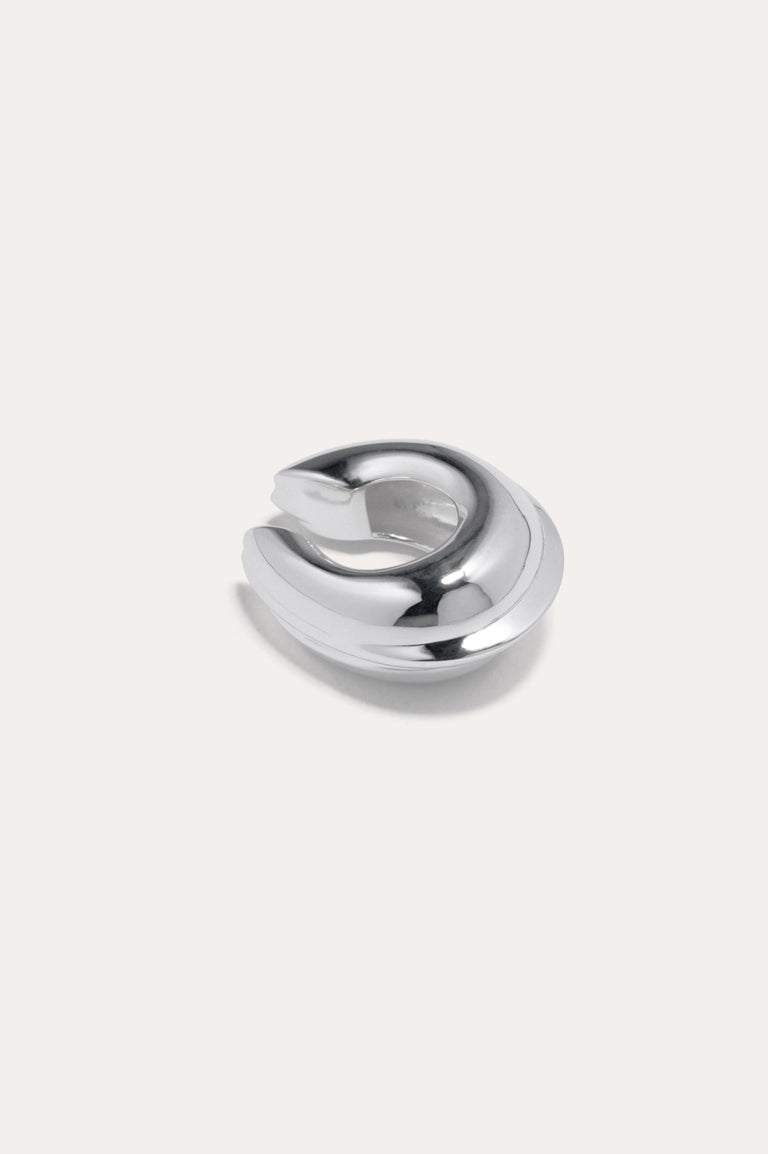 Est-ce captivant ? - Lot de 3 boucles d'oreilles manchette plaquées argent
