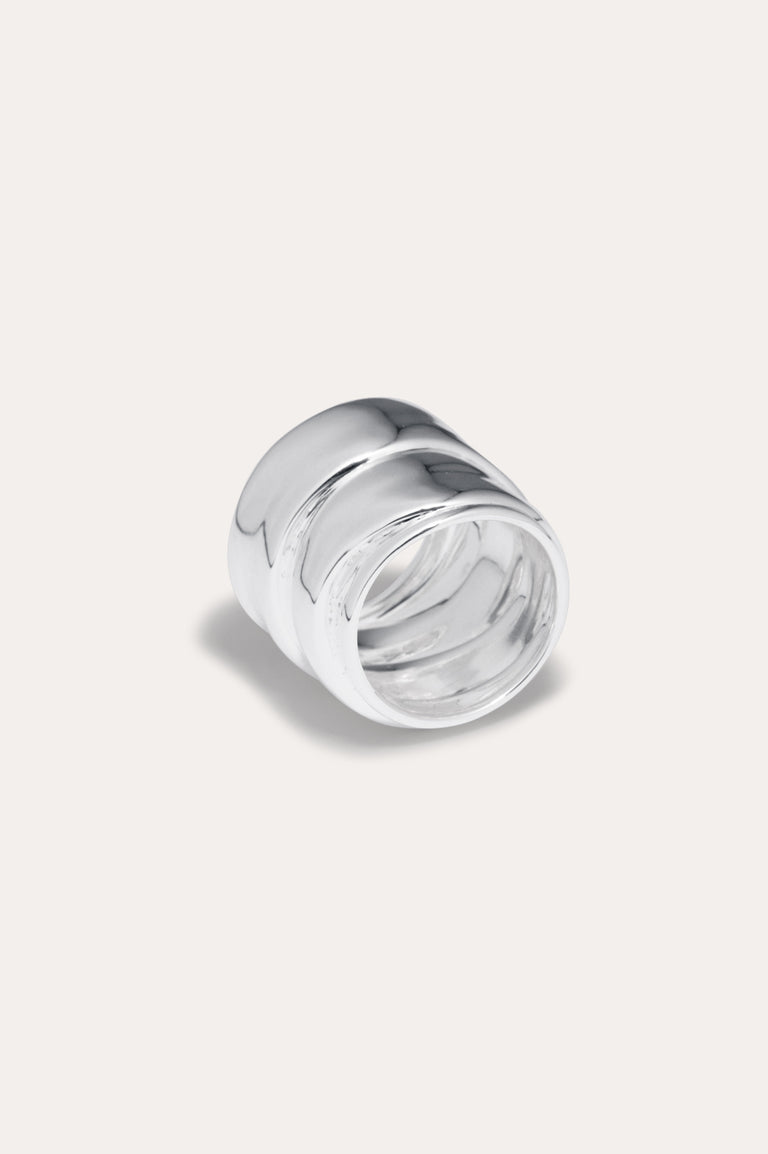 Estran - Bague en argent recyclé