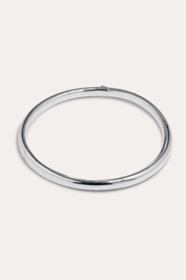 Tondo - Silver Plated Neck Collar