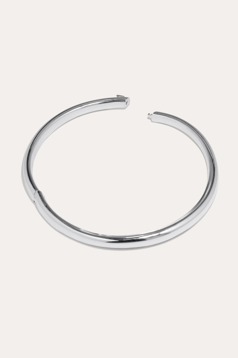 Tondo - Silver Plated Neck Collar