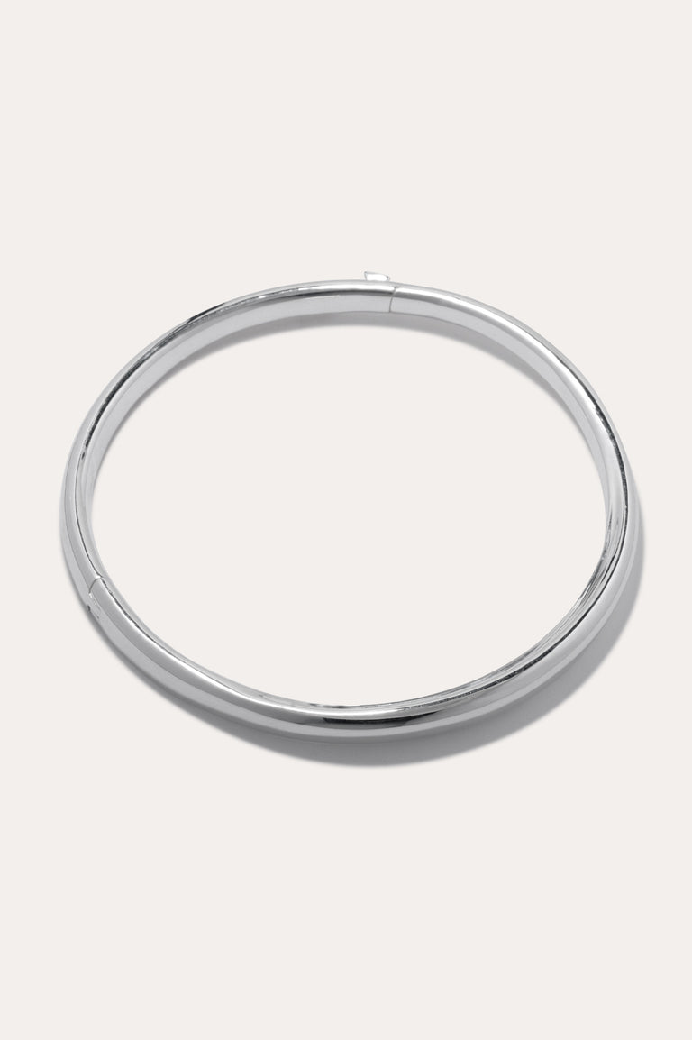 Tondo - Silver Plated Neck Collar