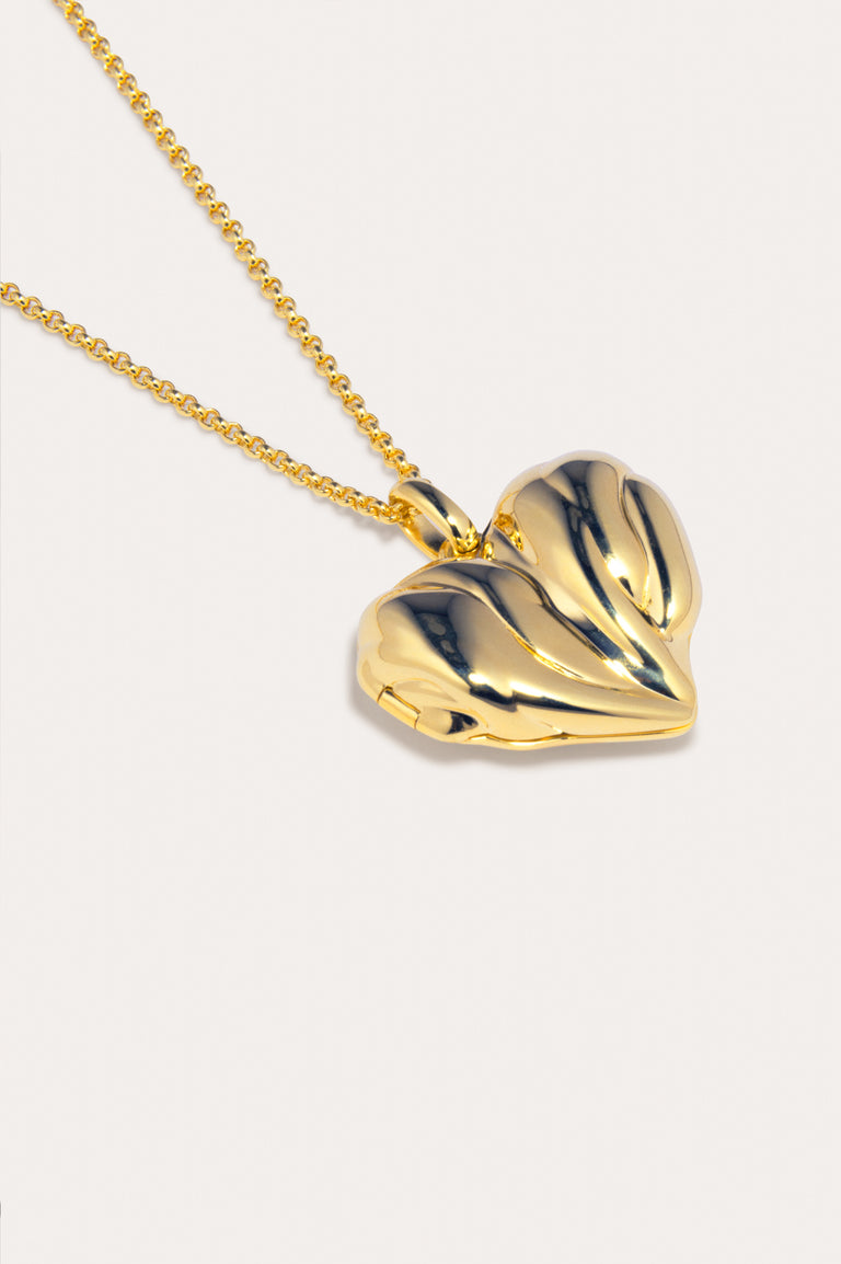 Heart Locket - Recycled Gold Vermeil Pendant