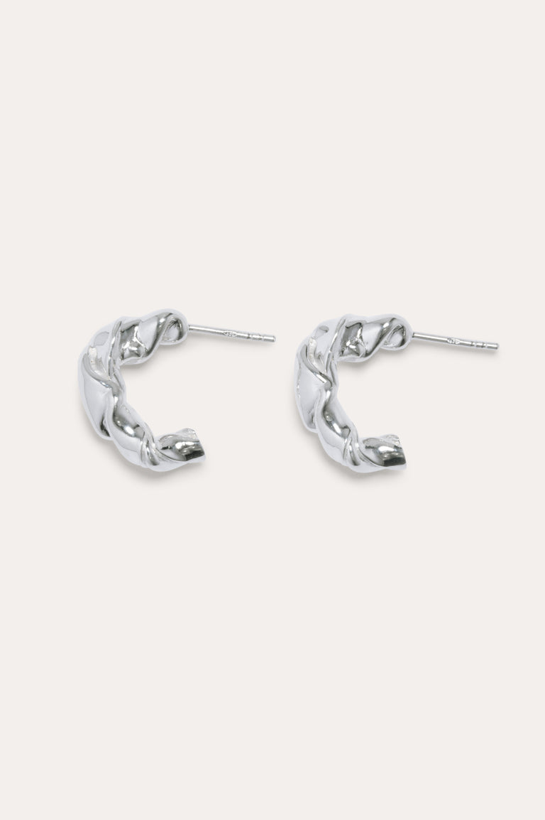 Tube de dentifrice pressé - Boucles d'oreilles en argent recyclé
