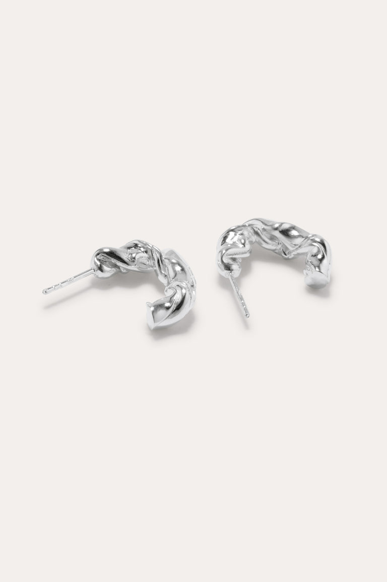Tube de dentifrice pressé - Boucles d'oreilles en argent recyclé
