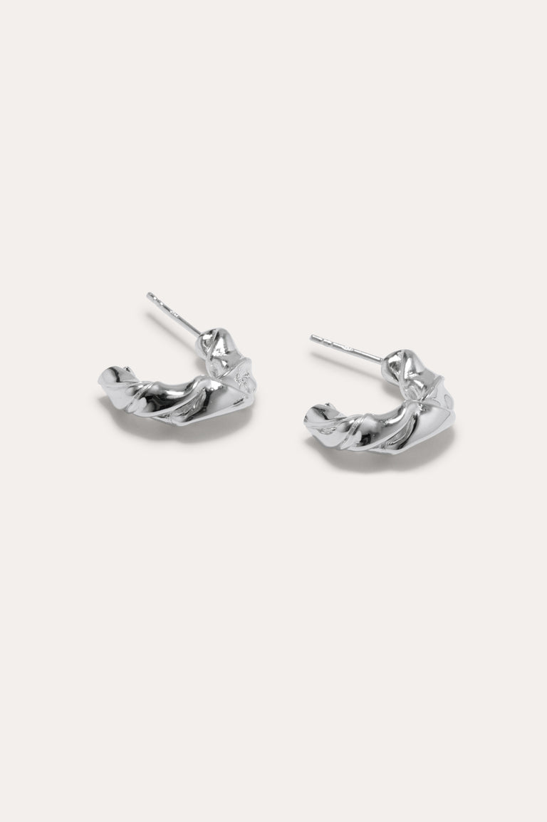 Tube de dentifrice pressé - Boucles d'oreilles en argent recyclé