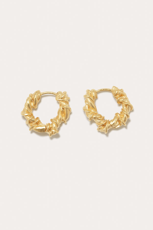 Les destins étaient entrelacés - Boucles d'oreilles plaquées or