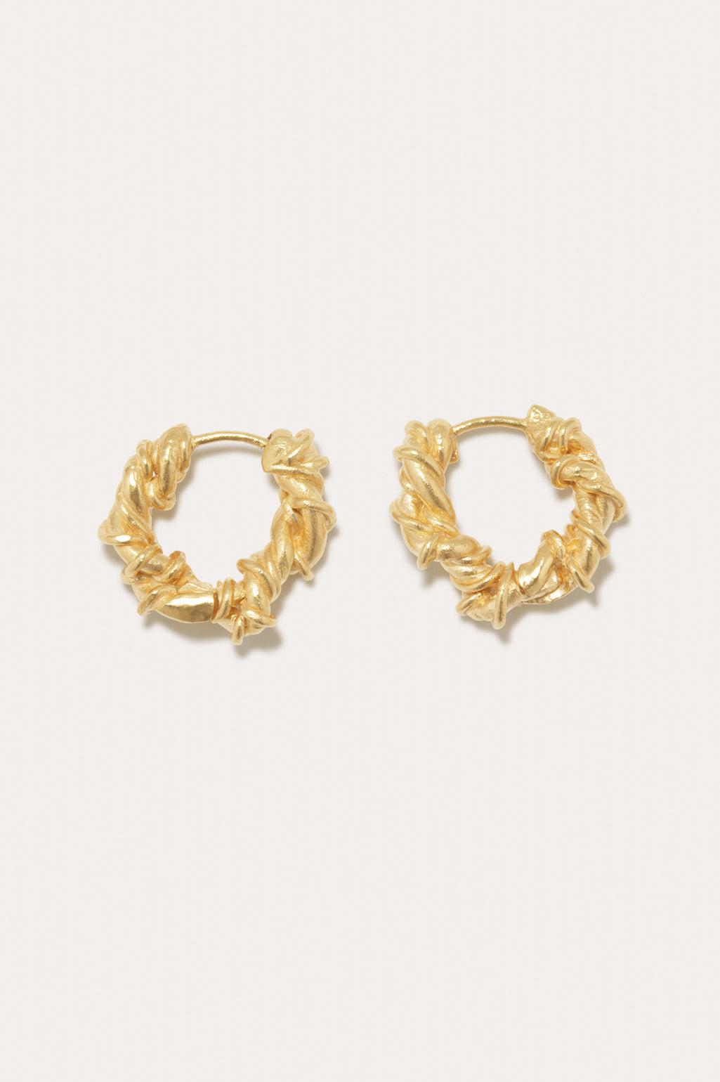 Fates Were Interwoven Yellow Gold Earrings