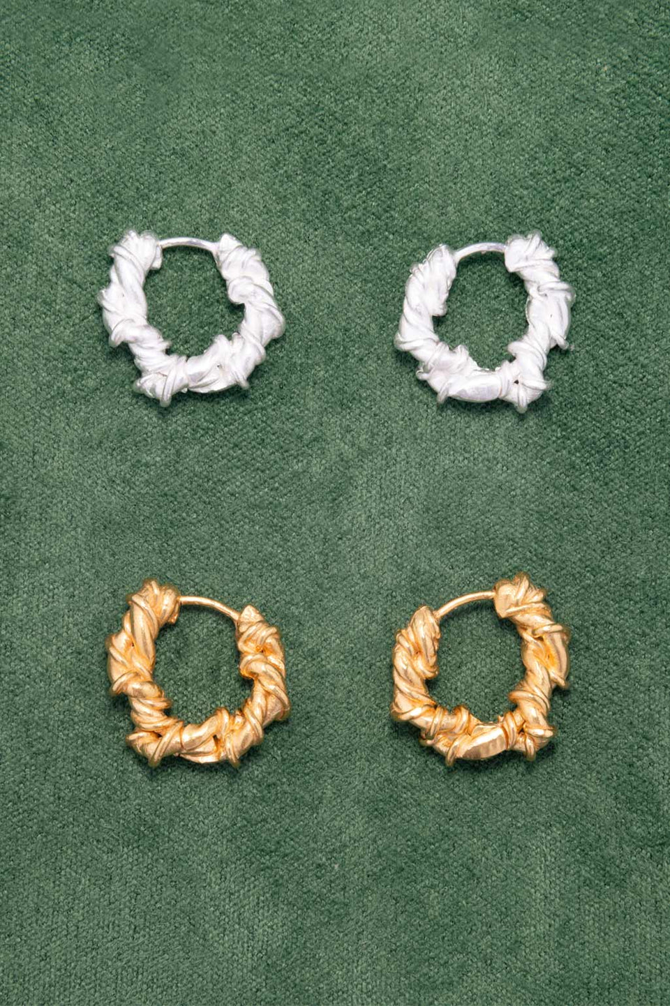 Les destins étaient entrelacés - Boucles d'oreilles plaquées or