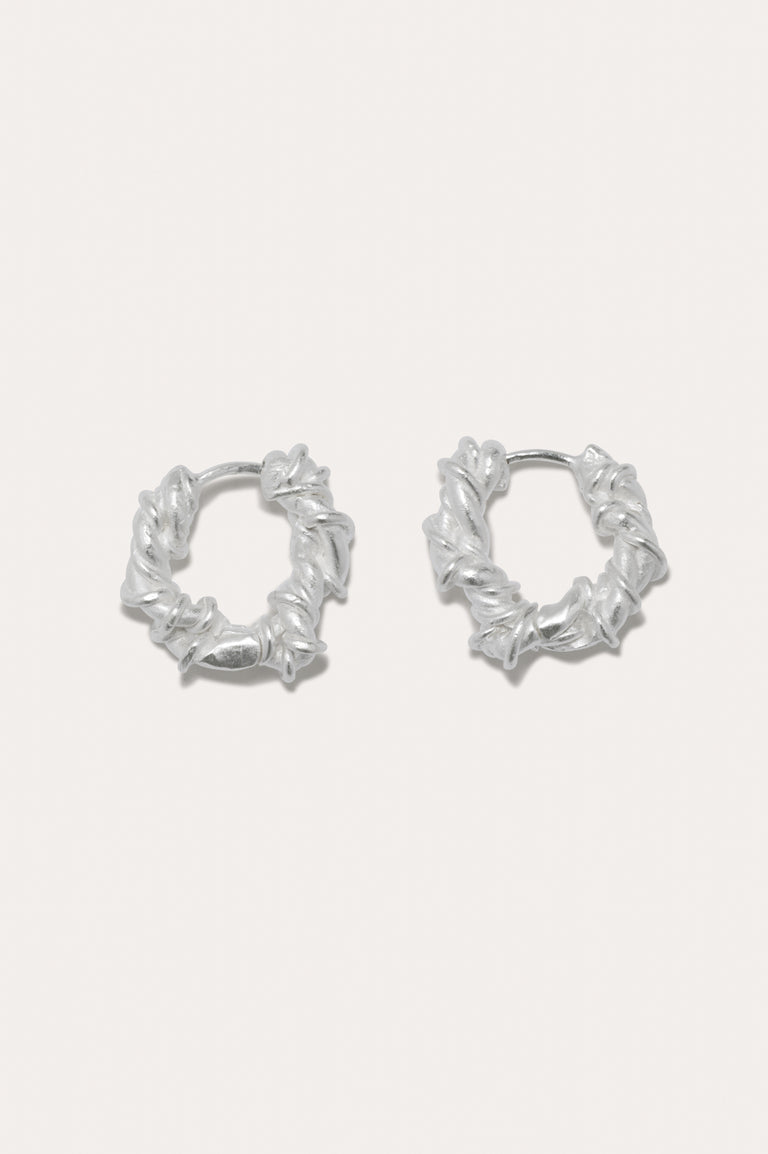 The Fates Were Interwoven - Silver Plated Earrings