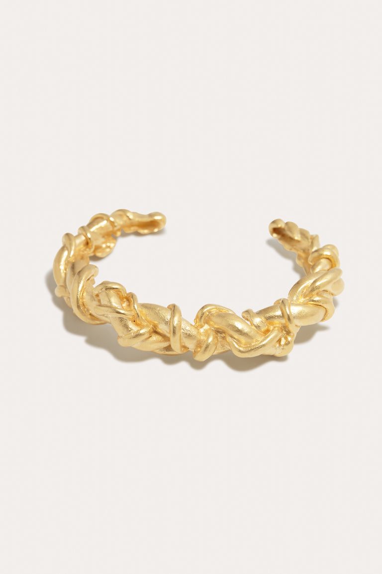 Labyrinth - Gold Plated Cuff