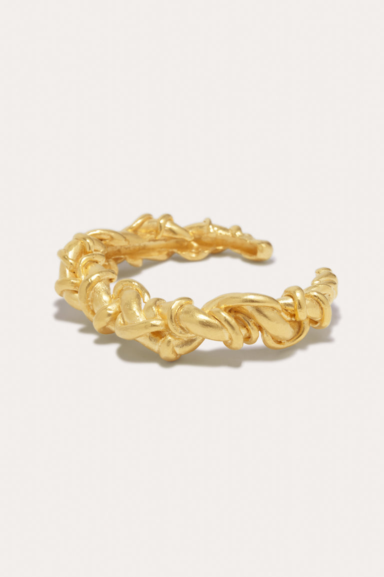 Labyrinth - Gold Plated Cuff