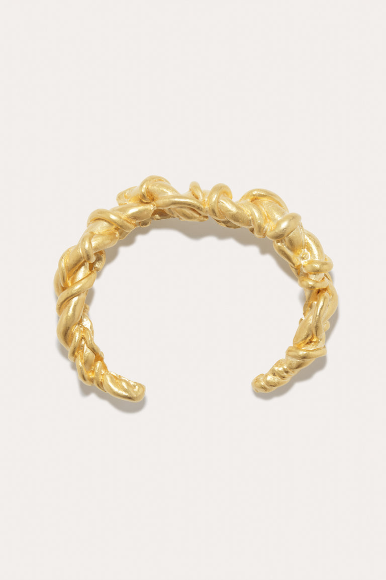 Labyrinth - Gold Plated Cuff