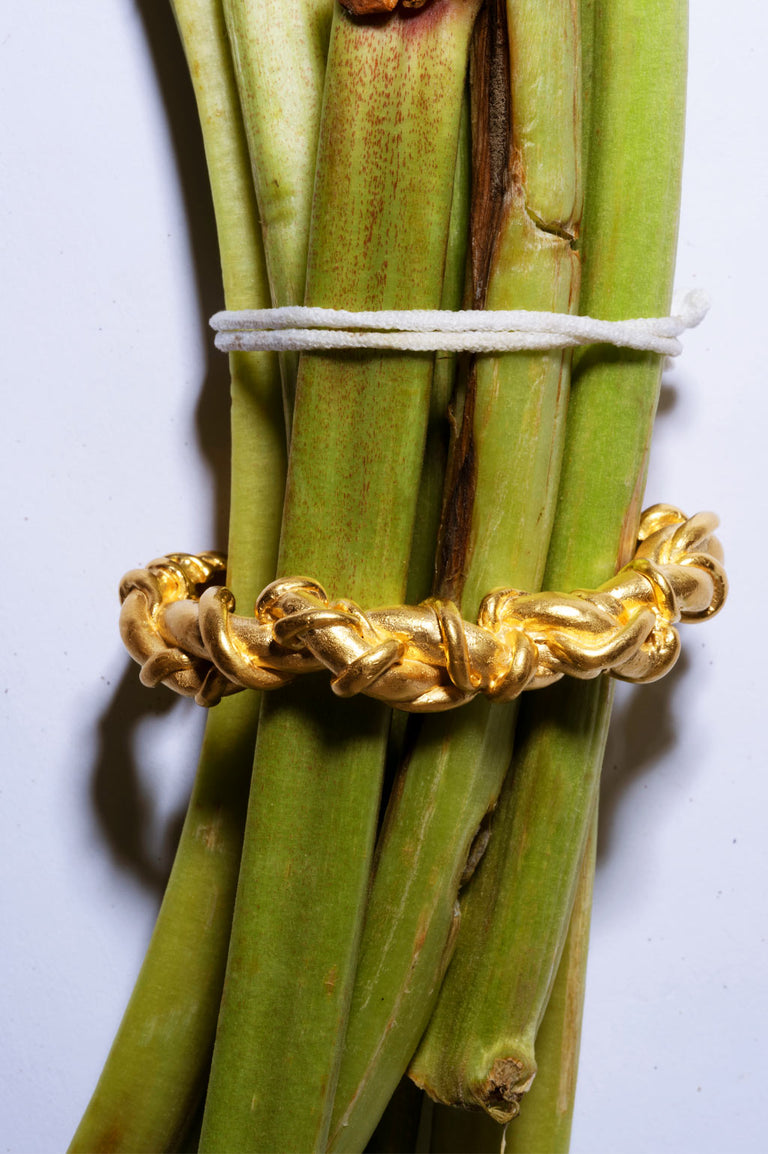 Labyrinth - Gold Plated Cuff