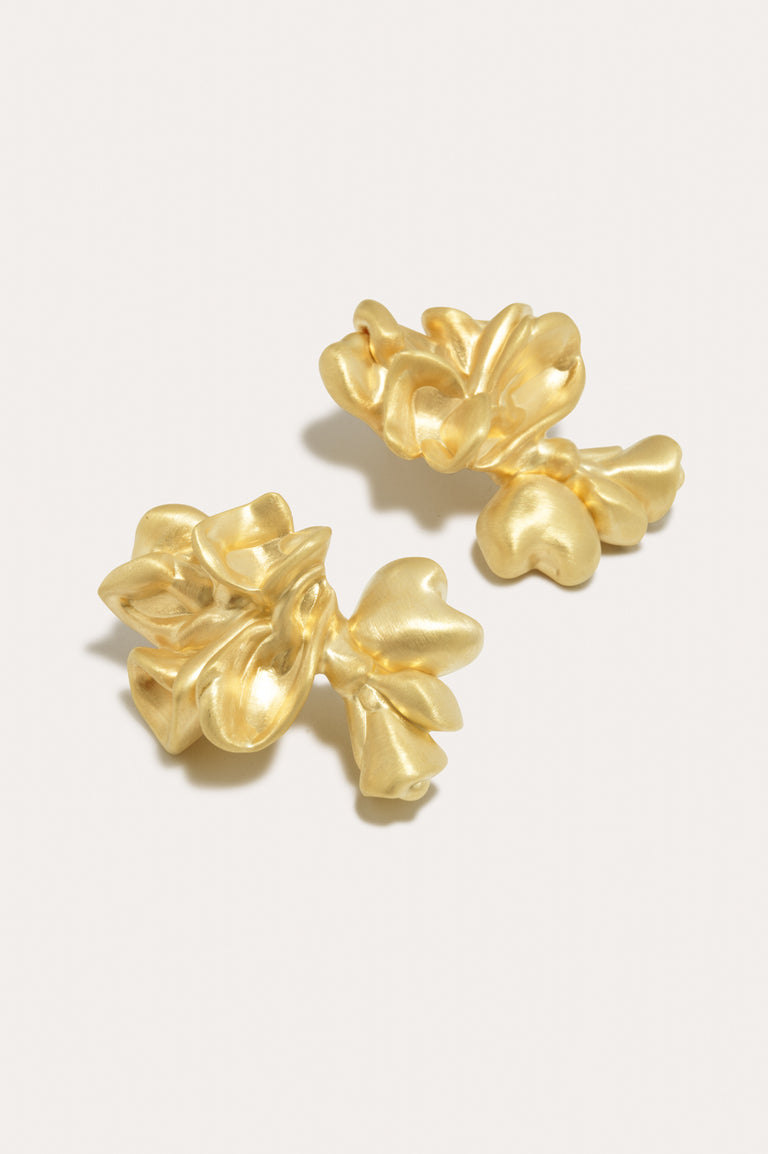 Oversized Splotch - Recycled Gold Vermeil Earrings