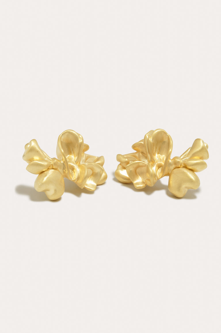 Oversized Splotch - Recycled Gold Vermeil Earrings