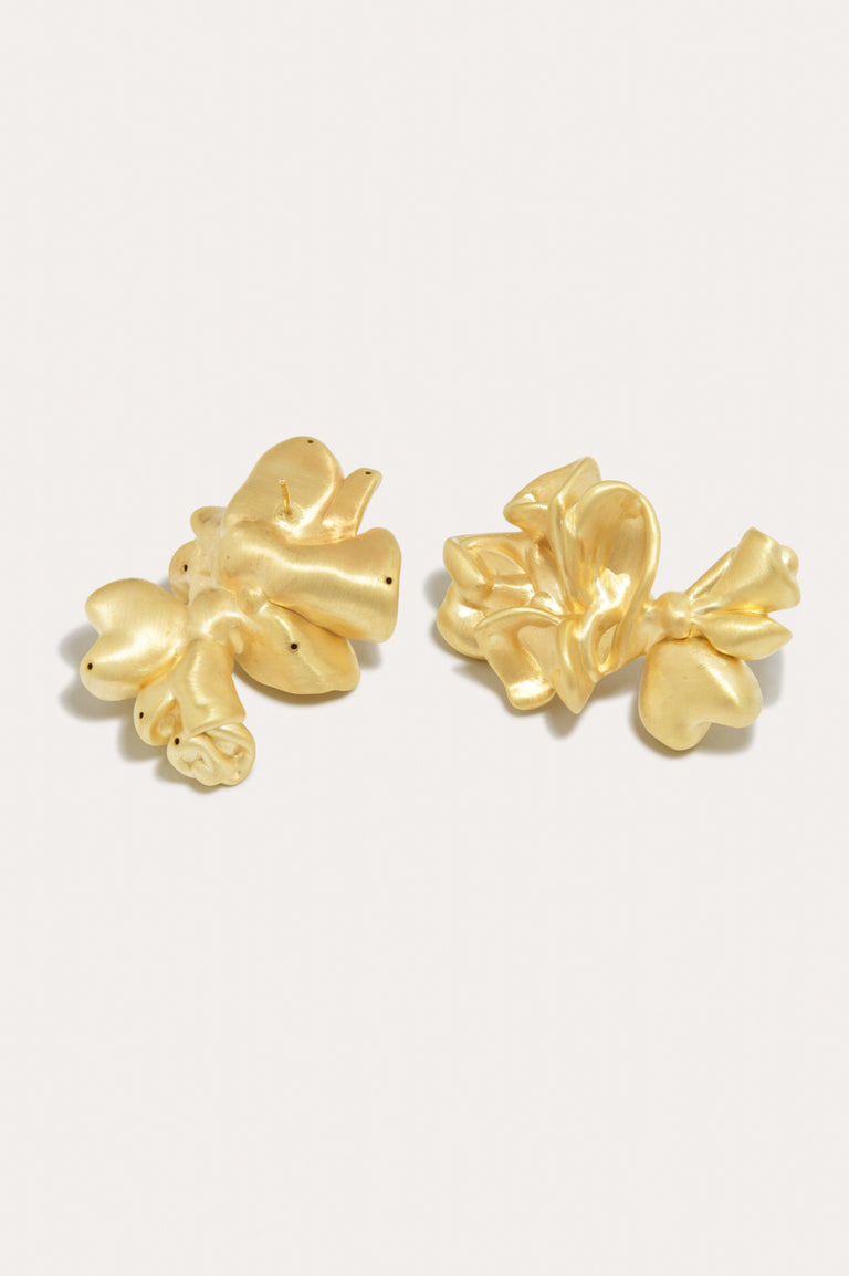 Oversized Splotch - Recycled Gold Vermeil Earrings