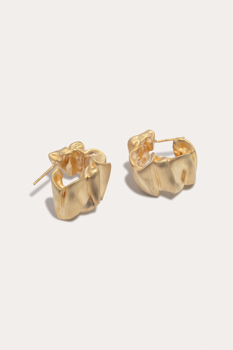R2255- Boucles d'oreilles plaquées or