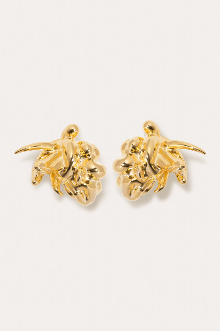 R2265 - Boucles d'oreilles en Vermeil d'Or Recyclé