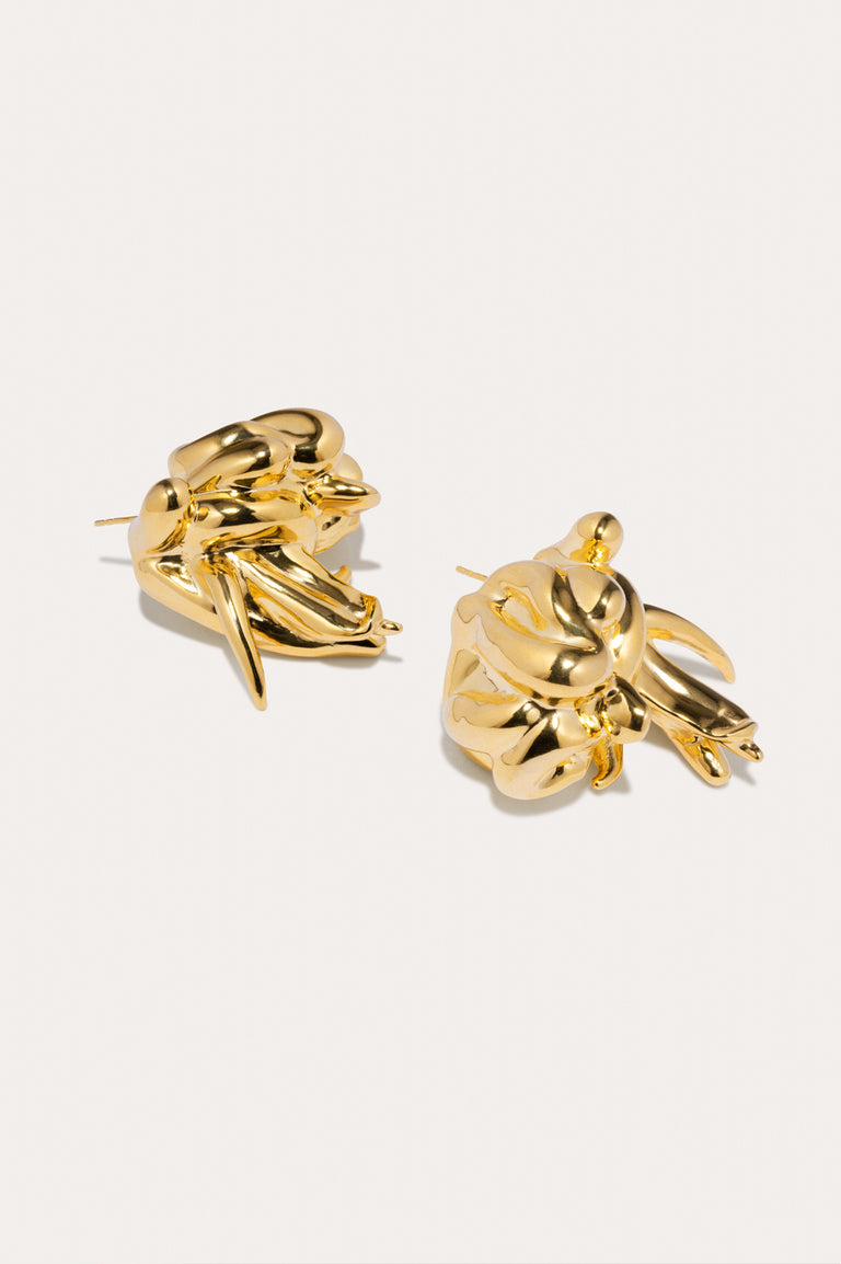 R2265 - Boucles d'oreilles en Vermeil d'Or Recyclé