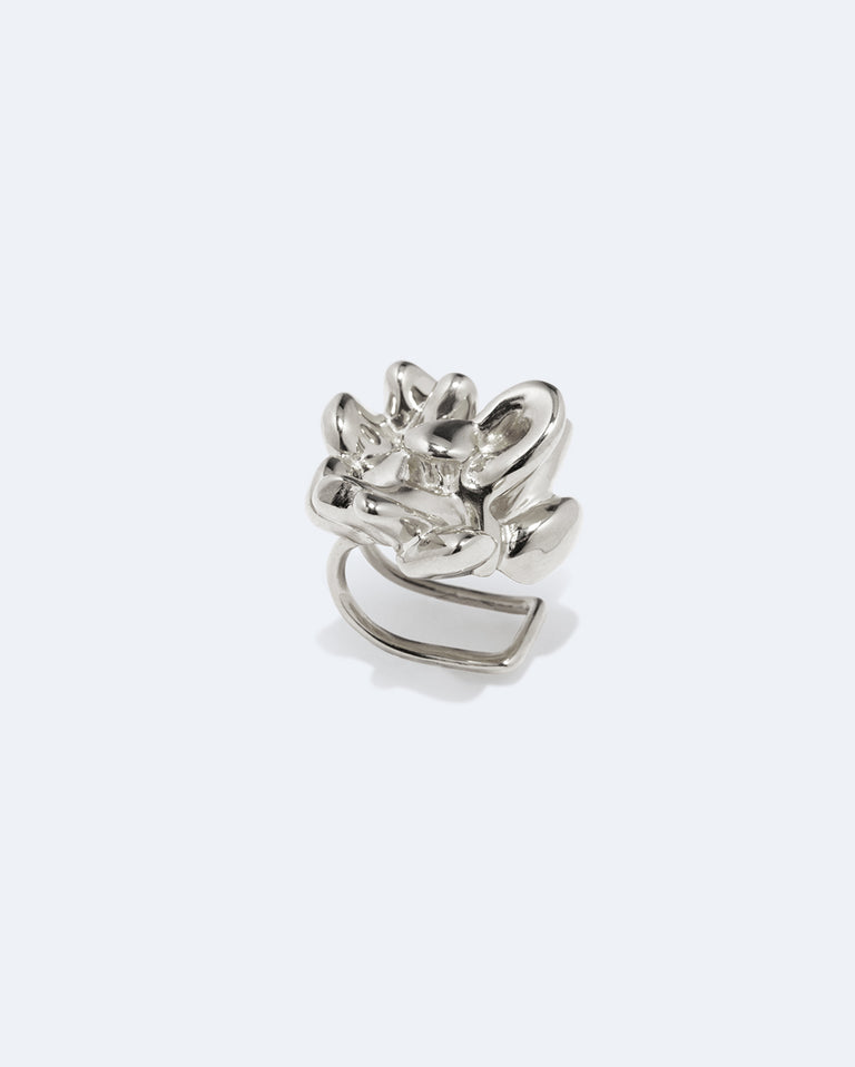 General Strike - Silver Plated Ear Cuff