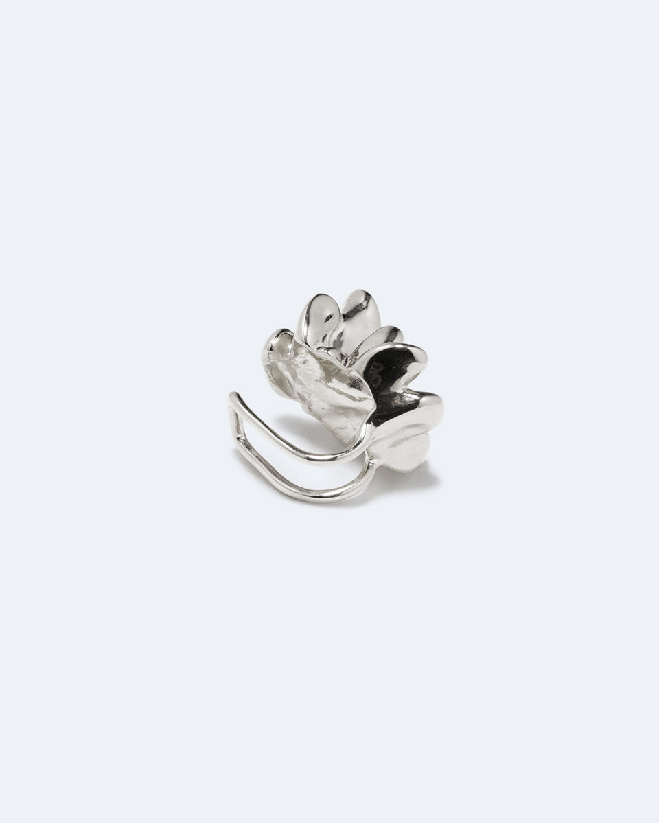 General Strike - Silver Plated Ear Cuff