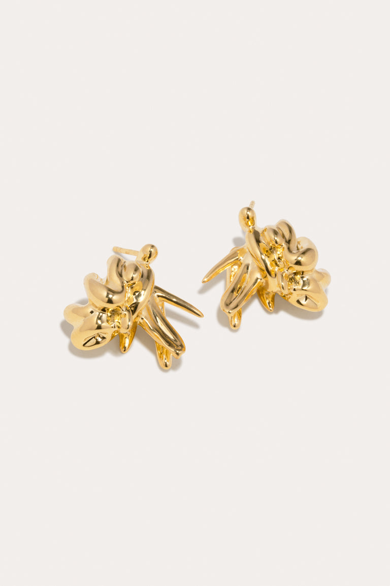 "Notsobig" General Strike - Gold Plated Earrings