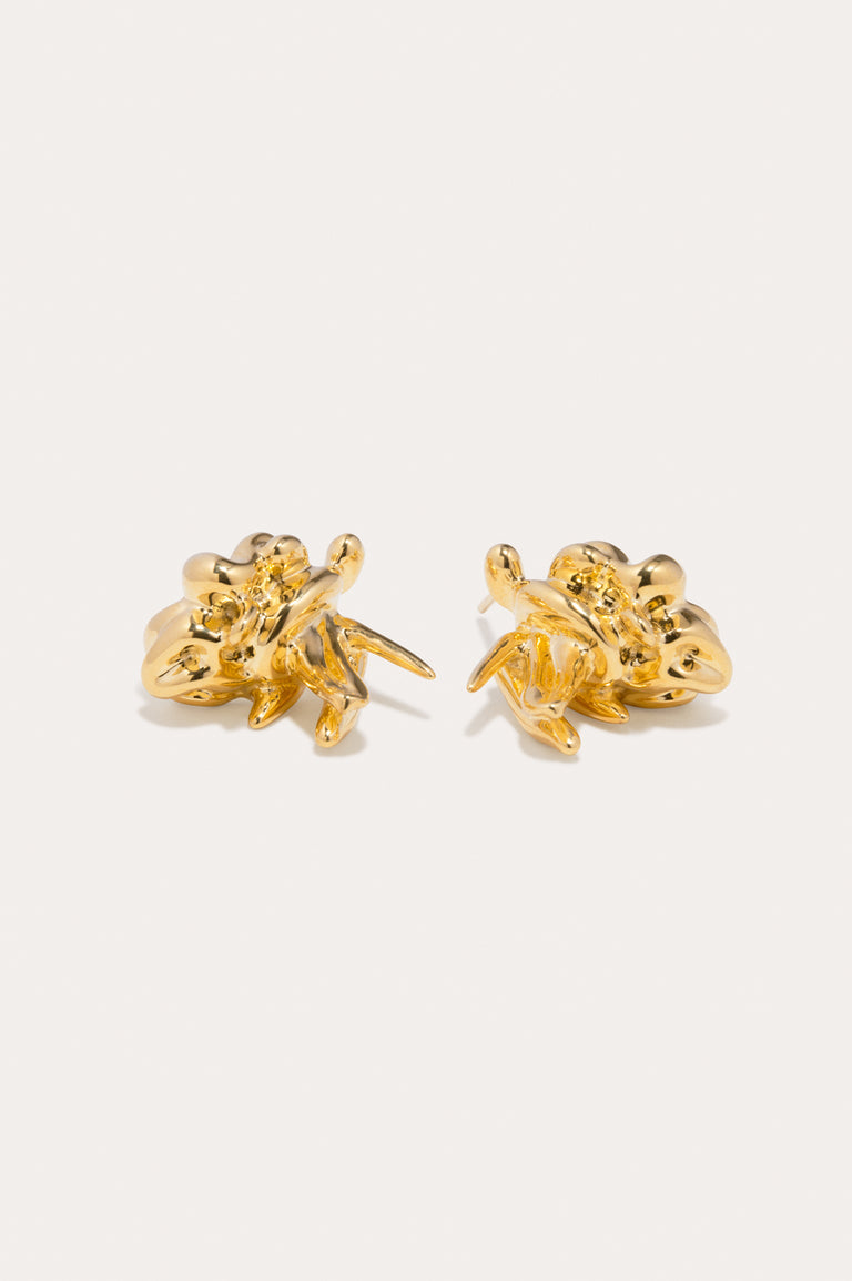 "Notsobig" General Strike - Gold Plated Earrings